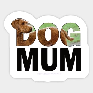 DOG MUM - Goldendoodle oil painting word art Sticker